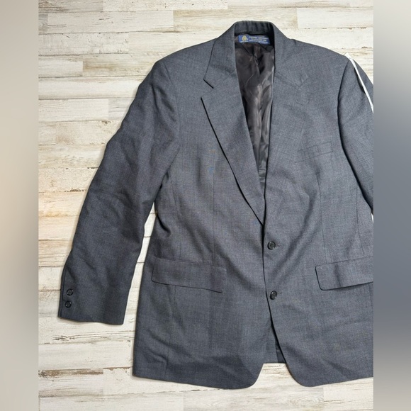 Brooks Brothers Blazer Sport Coat Jacket Mens 42R 2 Button gray - Picture 3 of 11